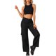 thumbnail image 2 of Pantalones Cargo de Mujer DARING DIVA de Cintura Media Holgados de Pierna Ancha Y2K Pantalones Casuales con Bolsillos S Negro, 2 of 6