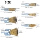 thumbnail image 4 of Kit de accesorios para taladro con cepillo de alambre, ruedas de copa de alambre anudadas y onduladas con vástago de 1/4 de pulgada para eliminar óxido (13 piezas), 4 of 7