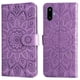 thumbnail image 1 of Funda tipo cartera FOXDOCK para Samsung Galaxy F06 5G , diseño girasol en relieve, cuero PU, cierre magnético, soporte y tarjetero, 1 of 5