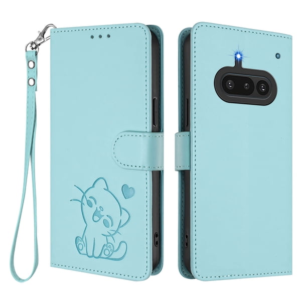 Funda Billetera Magnética para Nothing Phone 3A, Verde Claro