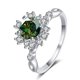 thumbnail image 1 of Anillos de Compromiso de Moissanita de 1 Uds para Mujer Corte Redondo Color D VVS1 Anillos de Diamante de Plata Esterlina Moissanita Aniversario Promesa Anillos de Boda para Mujer con Certificado, 1 of 9