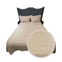 Iiimussa - Cubrecama Quilt De Lujo Verano Delgado 2 Plazas Beige