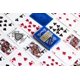 thumbnail image 5 of Juego de cartas Tally-Ho MetalLuxe azul con estampado de metal auténtico, 5 of 7