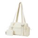 thumbnail image 3 of Bolsa De Gimnasio De Viaje Con Cartera Peque?a Extraíble, Bolsa De Lona Para Yoga, Baile Y Fin De Semana, Color Beige, 3 of 5