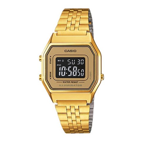 Reloj Digital Dorado Casio La-680Wga-9B