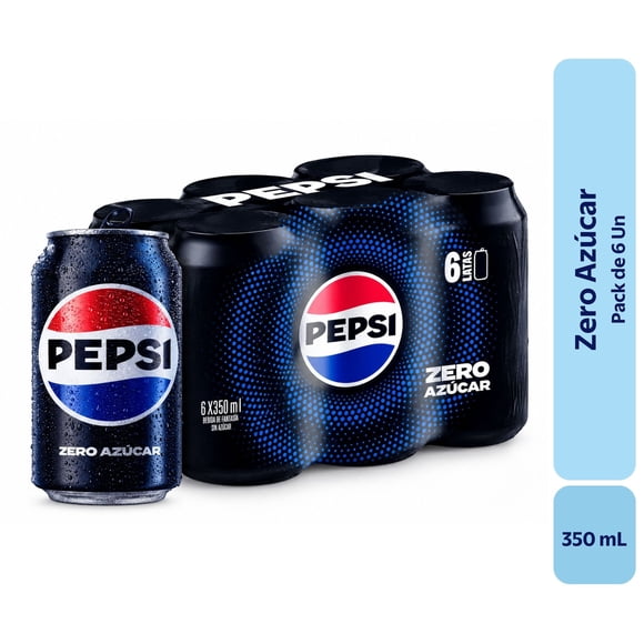 Bebida Zero Pack Lata, 6 Un