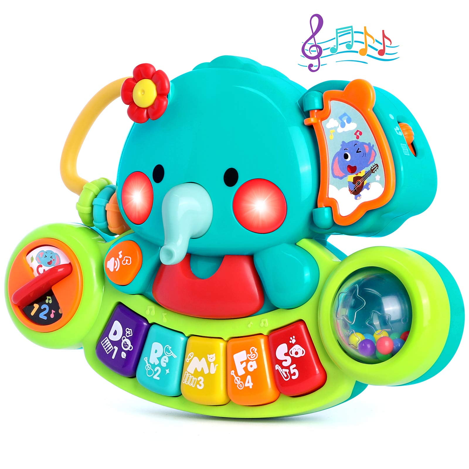 Piano Musical De Juguete Witalent Para Bebés De 6 A 12 Meses Con Luz Y Sonido