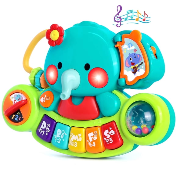 Piano musical de juguete WITALENT para bebés de 6 a 12 meses con luz y sonido