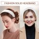 thumbnail image 2 of Bargains Únicos Diadema Esponjosa y Peluda Color Sólido Banda para el Cabello Diadema de Peluche Aro para el Cabello Suave y Peludo Accesorio de Moda Blanco, 2 of 7