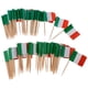 thumbnail image 2 of Bandera de 100 piezas decorativas palillos de dientes fiesta comida decoraciones Italia, 2 of 5