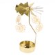 thumbnail image 2 of Vela Giratoria De Decoración Navide?a Portavelas De Té Candelabro Oro Rosa, 2 of 5