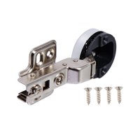 Bothyi - Bisagras De Puerta De Vidrio, Tornillos De Copa De 35Mm, Bisagras Prácticas De Bricolaje, Accesorios Del Gabinete Para El Hogar, Curva Media