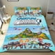 thumbnail image 1 of Los Casos de las Criaturas Conjunto de sábanas temático, trío de piezas, cómodo y amigable con la piel, diseño único, regalo de decoración para el hogar para familiares, amigos y fans,135cm *200cm, 1 of 6