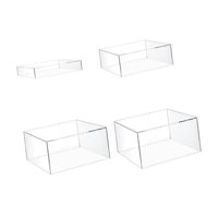 Bothyi - 4 Soportes De Exhibición De Acrílico Para Postres, Tarros De Especias, Perfumes Y Pasteles