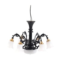 Bothyi - Lámpara De Luz De Techo A Escala 1:87, Accesorio De Juguete, Modelo Diorama, Lámparas De Vía Férrea, Lámpara Negra