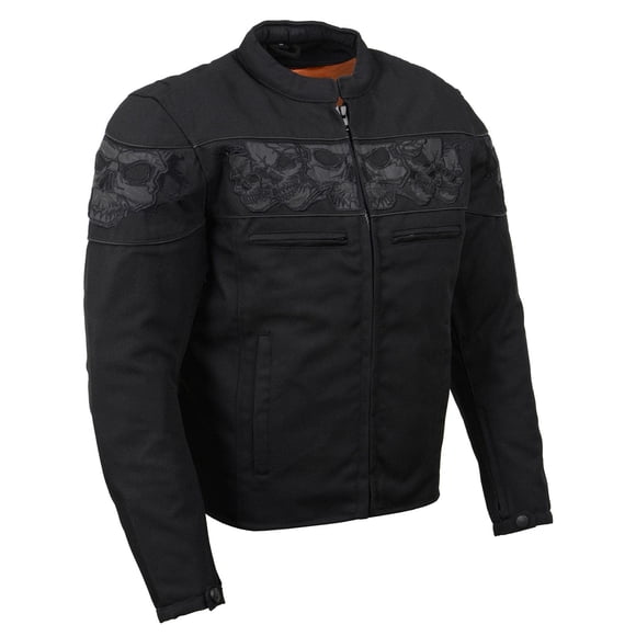 CHAQUETA Milwaukee Leather MPM1730 Calavera Negra - Talla S