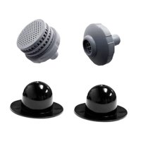 Magideal - Juego De Conectores De Chorro De Agua Para Piscina, Rejilla De Filtro De Salida 25022E, Alta Confiabilidad, Fácil Instalación, Tapón De Orificio De 1 Rejilla Coladora 2 Tapones Para Orificios