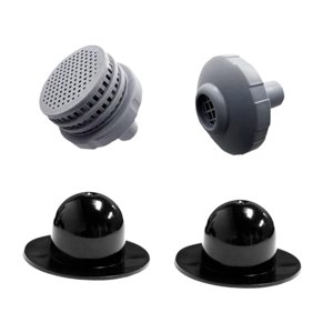 Magideal - Juego De Conectores De Chorro De Agua Para Piscina, Rejilla De Filtro De Salida 25022E, Alta Confiabilidad, Fácil Instalación, Tapón De Orificio De 1 Rejilla Coladora 2 Tapones Para Orificios