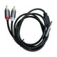 thumbnail image 1 of Cable De Audio Estable De 3 5mm A 2 Rca Y Para Altavoz Tv Auriculares 2m, 1 of 5