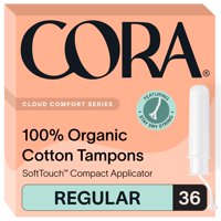 Aplicador Orgánico Tampons Cora De Absorción Regular X36