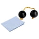 thumbnail image 1 of Bola De La Yema Del Dedo Bola De Tambor Instrumento Kashaka Sonajero Negro Tela Azul, 1 of 5