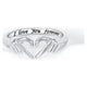 thumbnail image 2 of Anillo manos corazón ajustable plata 925, 2 of 3