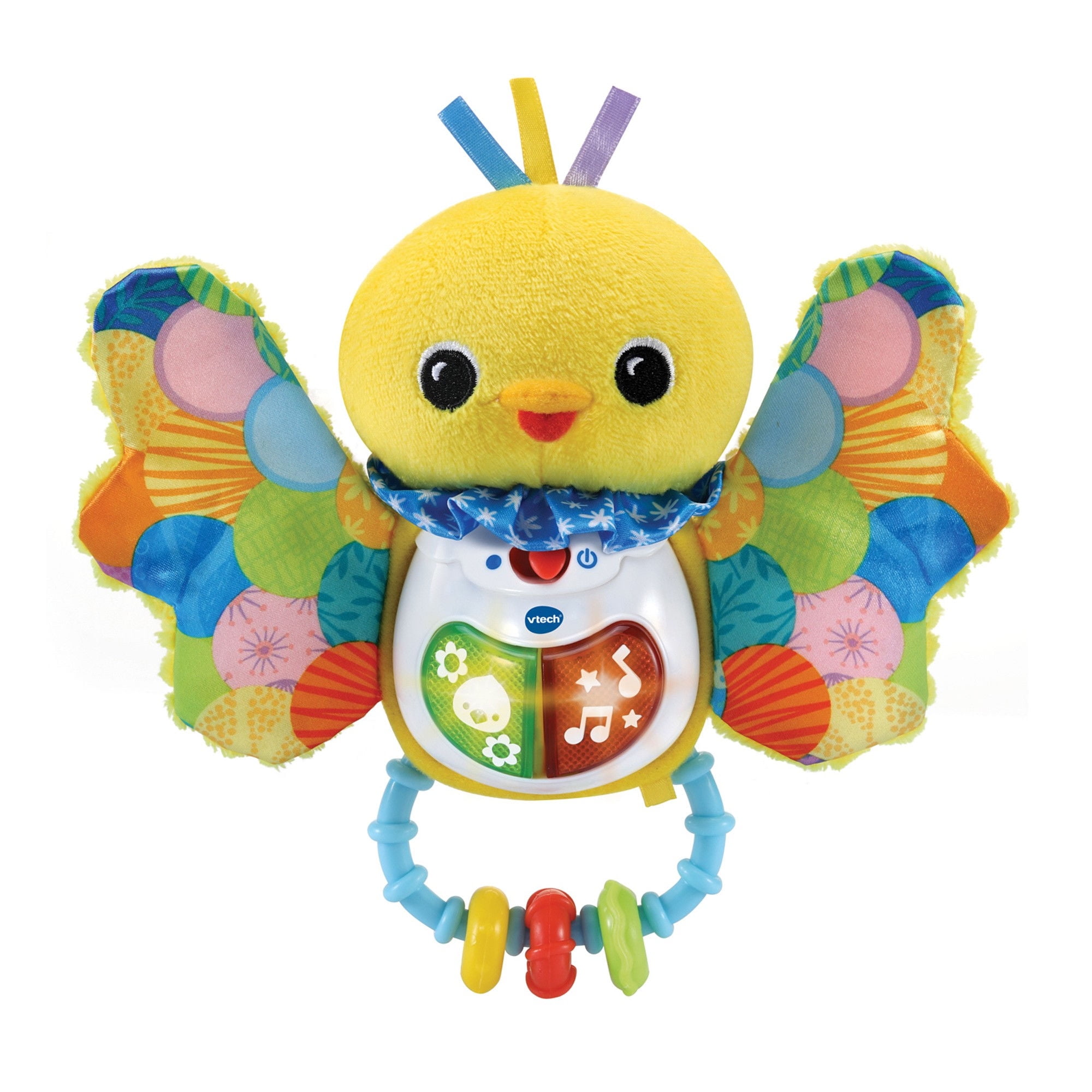 Vtech - Juguete Educativo Sonajero Pajarito De Tela Con Melodías Y Sensaciones