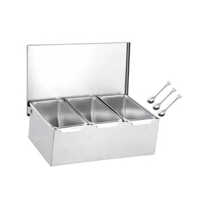 Bothyi - Caja Organizadora De Condimentos, Botes De Especias Desmontables Con Tapa, Tarro De Condimentos Para Barra, 3 Rejillas