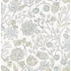 thumbnail image 1 of Papel Tapiz Floral Azul Y Verde Autoadhesivo Y Removible, 1 of 6