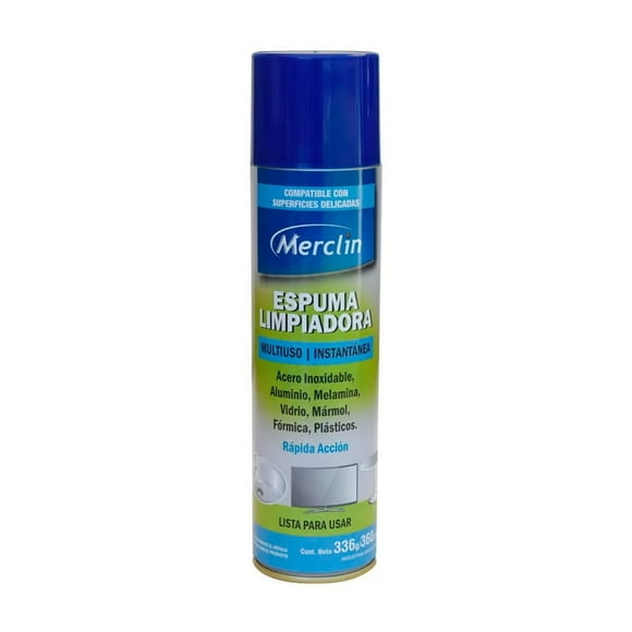 Espuma limpiadora multiuso en aerosol Merclin 360cc.