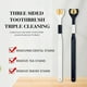 thumbnail image 2 of Three Sided Soft Hair Tooth Toothbrush Adult Toothbrush Ultra Fine Soft Bristle Oral Care Safety Teeth Brush For Oral Health, 2 of 3
