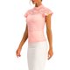 thumbnail image 4 of INSPIRE CHIC Blusa de Mujer con Espalda de Ojal Manga Corta Cuello Alto Semi Transparente Talla L Rosa, 4 of 6
