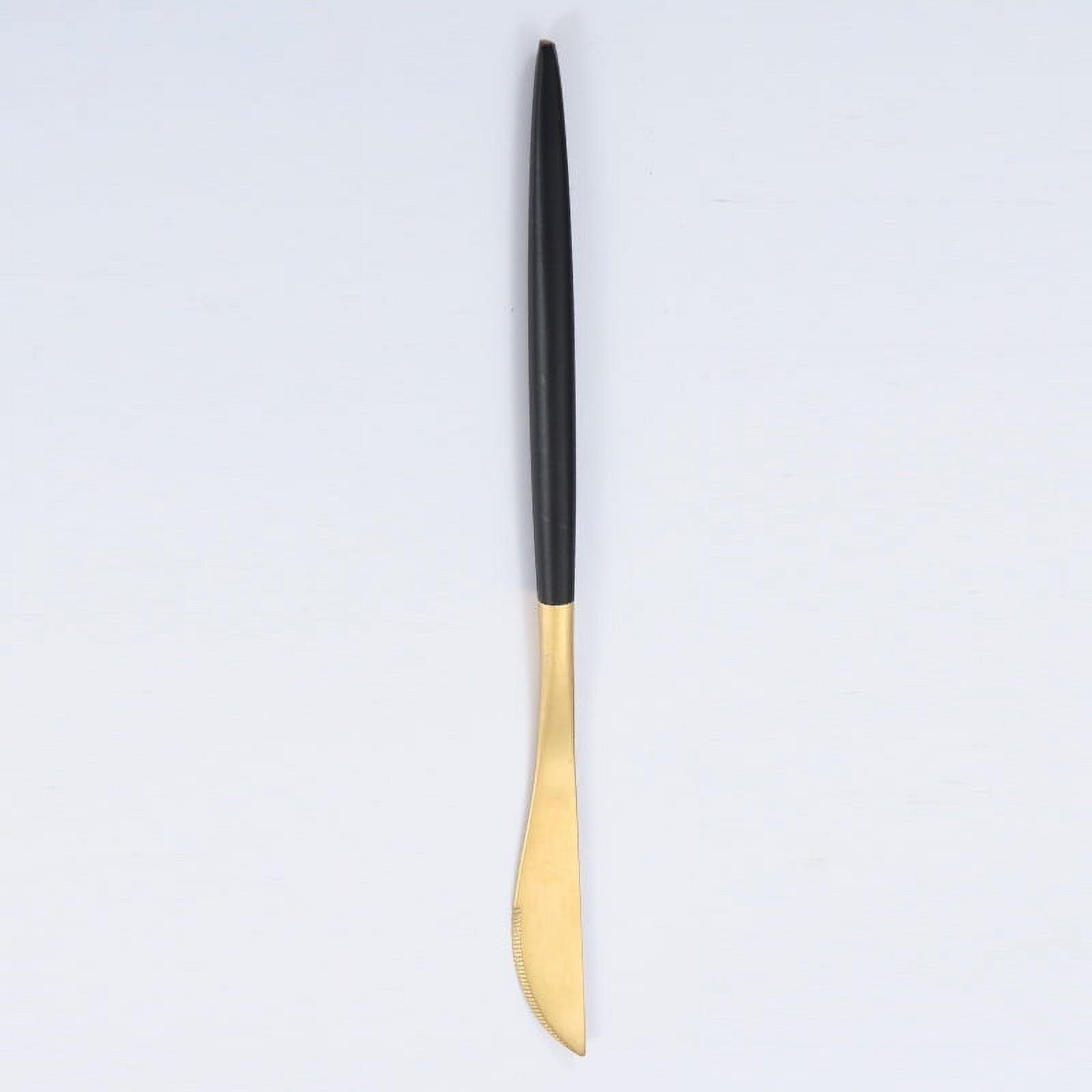 Xmhytop 4 Piezas Cubiertos De, Utensilios De Cocina Y Cubiertos Cotidianos,cuchillo De Mesa,gond Negro