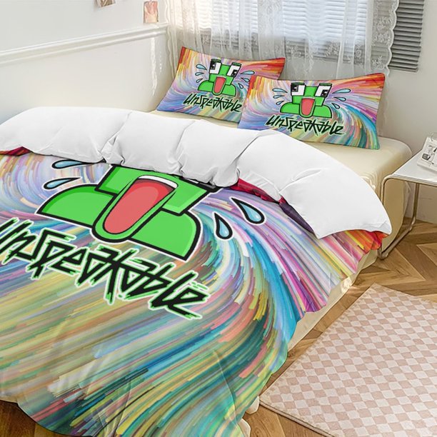 Stripe Boom Unspeakable Comforter Set Soft 3 Pcs Twin Bedding Sets Thicken for All Season