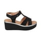 thumbnail image 1 of Sandalia Mujer Negro Shine Police, 1 of 6