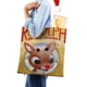 thumbnail image 4 of Rudolph the Red-Nosed Bolso de tela con estampado de lienzo para mujer, bolsa de compras reutilizable y estética, con cremallera interior, regalo para mujer, 35 × 40 cm., 4 of 6