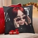 thumbnail image 4 of Billie Eilish Fundas de almohada de terciopelo con tema, regalos de funda de almohada, decoración para el hogar, cojín de lanzar, regalo de cumpleaños para fans y parejas. 60cm x 60cm., 4 of 6