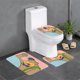 thumbnail image 1 of El Show de Magilla Gorilla Juego de 3 alfombras de baño de coral fleece: tapete de baño + alfombra de inodoro en forma de U + funda de tapa de inodoro en forma de O, 1 of 6