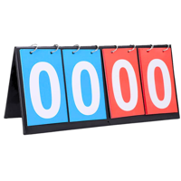 Linea Sport - Marcador Manual Portátil De Puntaje Con 4 Dígitos Para Deportes