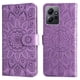 thumbnail image 1 of Funda tipo cartera FOXDOCK para Xiaomi Redmi Note 12 4G , diseño girasol en relieve, cuero PU, cierre magnético, soporte y tarjetero, 1 of 5