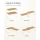 thumbnail image 4 of Organizador de estantes SONGMICS HOME - Pack de 2 - 17 × 31 cm - 1 kg, 4 of 7