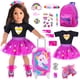 thumbnail image 1 of Set de Viaje Ropa y Accesorios ebuddy Doll 18 Pulgadas Morado, 1 of 3