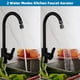 thumbnail image 2 of Grifo Aerador, 360 ° giratorio de la cocina fregadero Aerador, 2 flujo fregadero pulverizador fijación, grifo de repuesto de la parte hembra hilo - Negro mate, 2 of 3