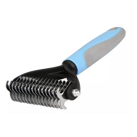 Defensor - Cepillo Profesional Corta Nudos Para Mascotas, Perros, Gatos, Celeste