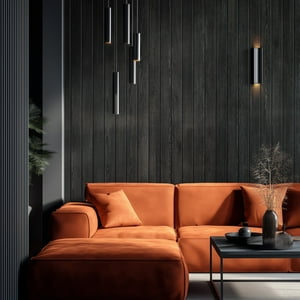 Masisa - Revestimiento Micro Ripado 68 Roble Antracita 2480X218Mm