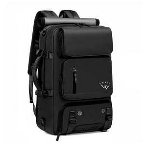 Global Latin Group - Mochila Multifuncional Viajera Impermeable Puerto Usb Diseño Expandible Negro 47