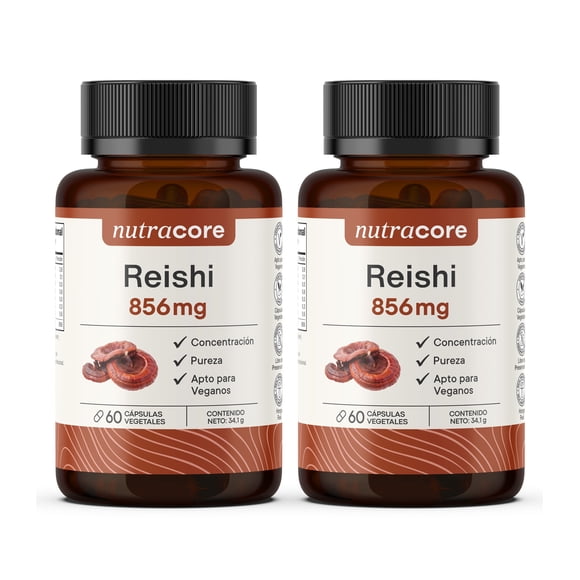 Reishi 856mg - Pack 2x60 Cápsulas Vegetales Natural | Nutracore