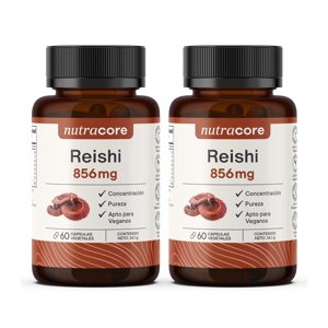 Reishi 856Mg - Pack 2X60 Cápsulas Vegetales Natural | Nutracore