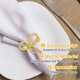 thumbnail image 4 of Uxcell 38 mm Anillos de Servilleta de Metal Mariposa Soportes de Servilleta de Mesa Hebillas para Decoraciones 12 Piezas Oro, 4 of 6