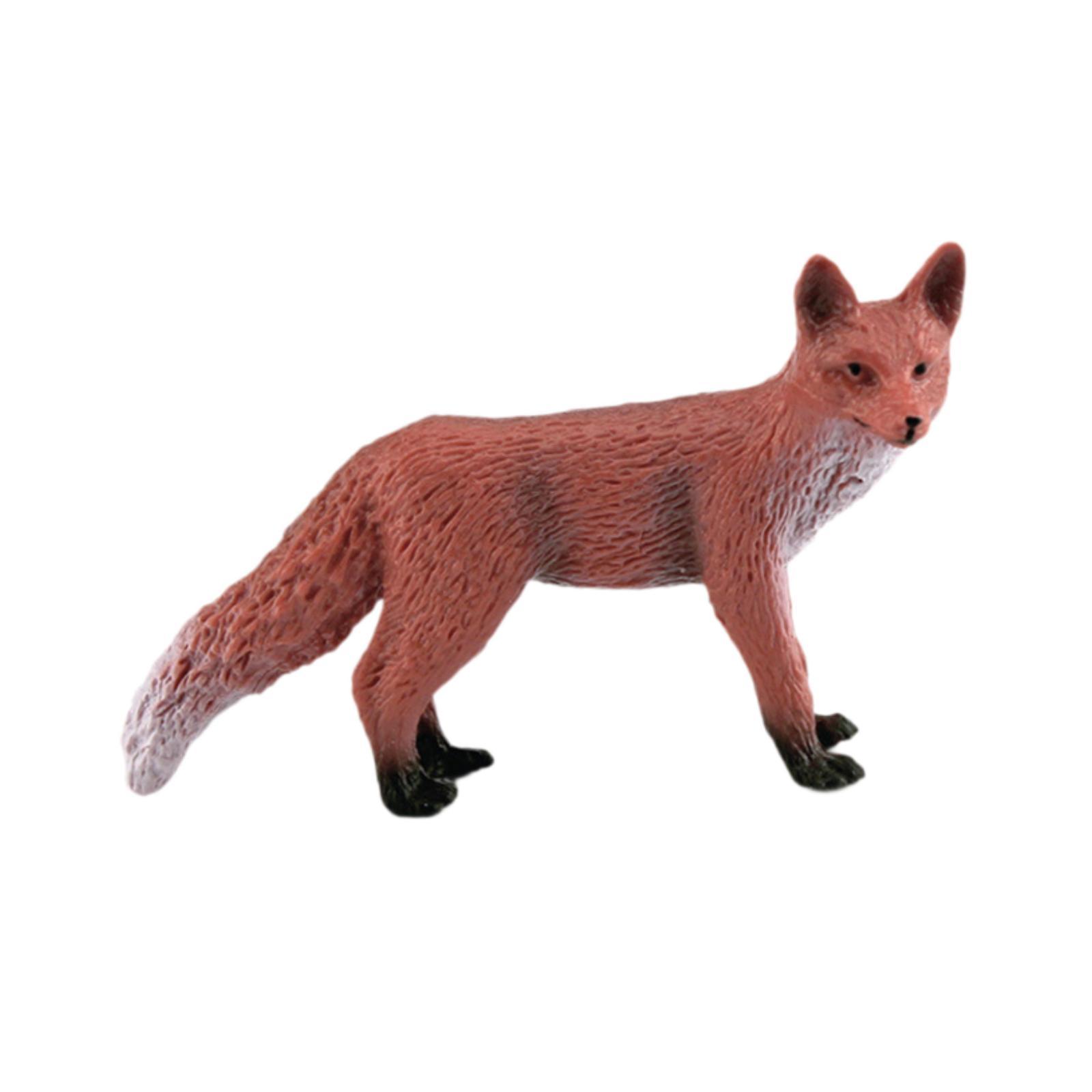 Bothyi - Figura De Animal, Adorno Moderno, Bonito Para Sala De Estar, Mesa, Dormitorio, 8,5 X 3 X 5 Cm, Zorro